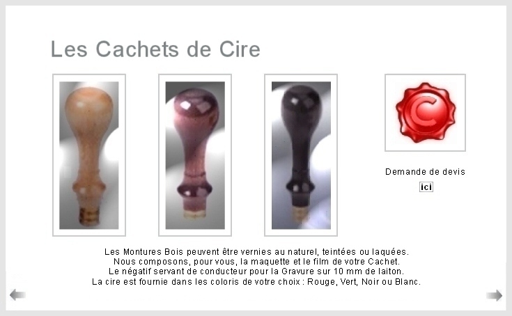 Prestige Cachets de Cire
MAKET INFO 3 - http://www.maketinfo3.eu